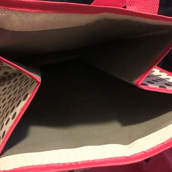 Two Pink Owl Gray Polka Dots Insulated Lunch Totes - Picture 6 of 7